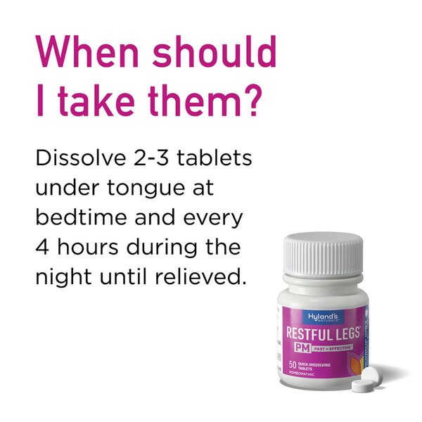 Hyland's Restful Legs PM Quick-Dissolving Tablets, 50 CT