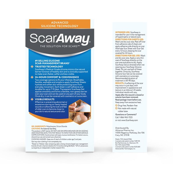 ScarAway Complete Scar Treatment Kit 0.35oz Gel + Sheets