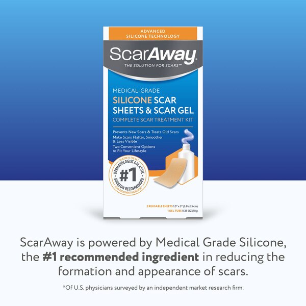ScarAway Complete Scar Treatment Kit 0.35oz Gel + Sheets