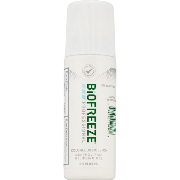 BioFreeze Colorless Roll-On Pain Relieving Gel, 1 CT