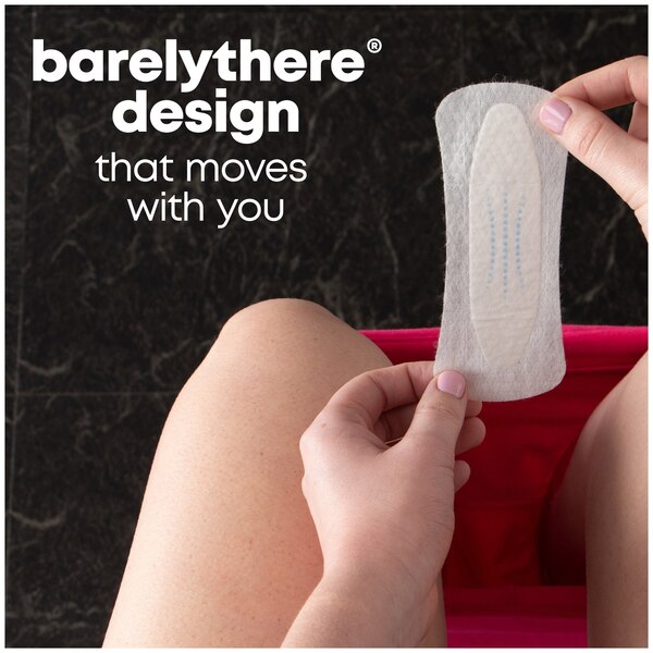 U by Kotex Barely There Liners, Unscented, Regular