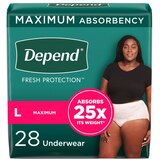 Depend FIT-FLEX Incontinence Underwear for Women Maximum Absorbency, thumbnail image