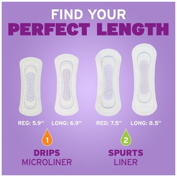 Poise Daily Incontinence Panty Liners Very Light Absorbency