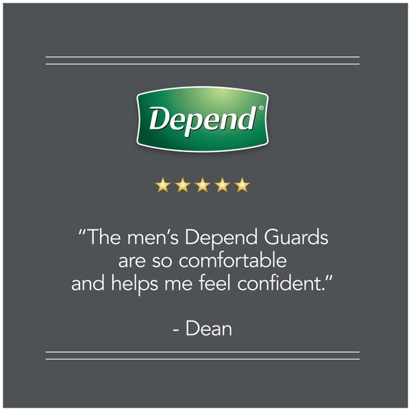 Depend Incontinence Guards for Men Maximum Absorbancy