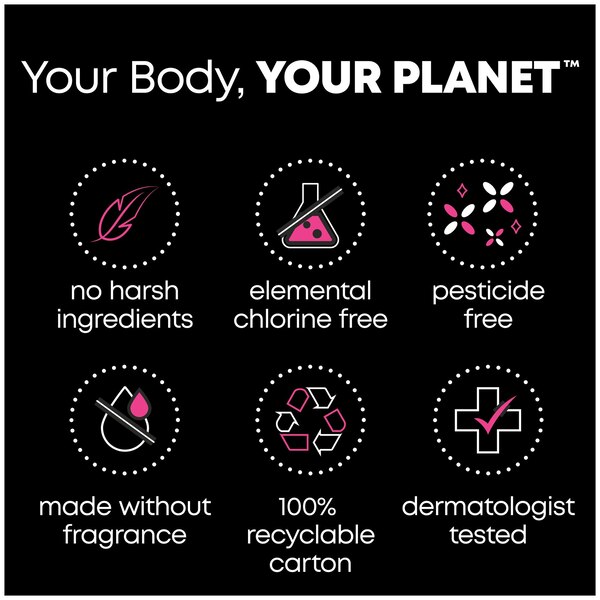 U by Kotex CleanWear Ultra Thin Pads with Wings, Heavy Flow, Fragrance-Free, 16 Count