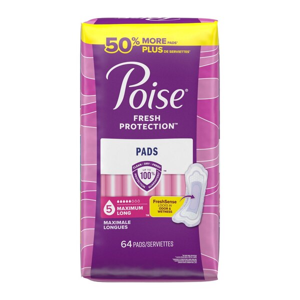Poise Incontinence Pads Maximum Absorbency