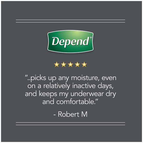 Depend Incontinence Shields for Men Light Absorbency