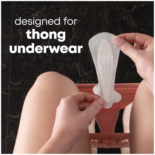 U by Kotex Balance Thong Panty Liners, Regular, 50 CT