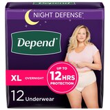 Depend Night Defense Incontinence Underwear for Women Overnight, thumbnail image