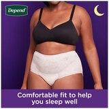 Depend Night Defense Incontinence Underwear for Women Overnight, thumbnail image