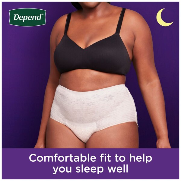Depend Night Defense Incontinence Underwear for Women Overnight