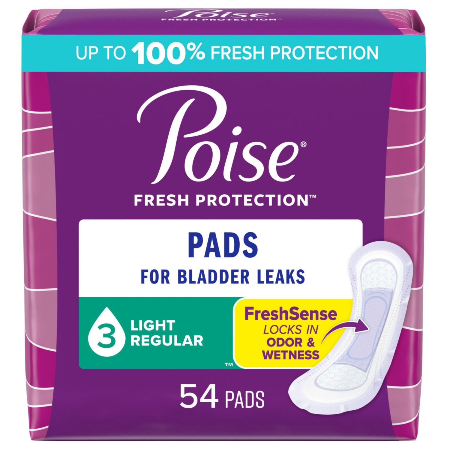 Poise Incontinence Pads Light Absorbency