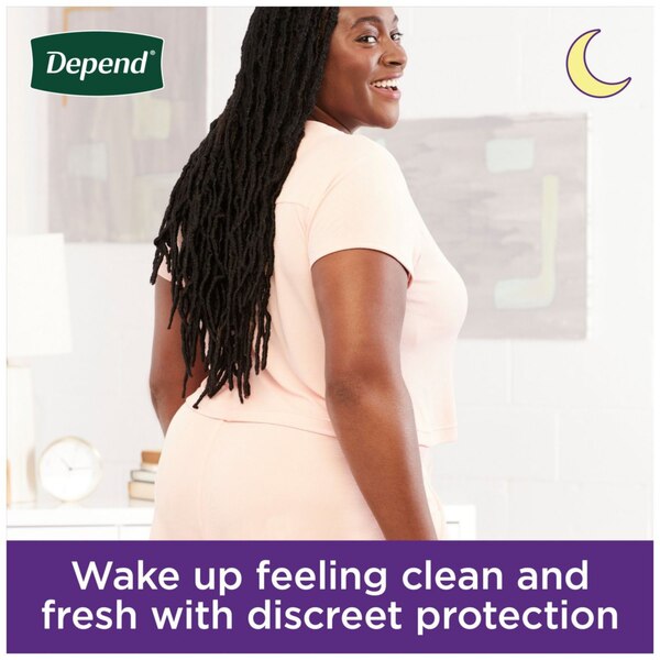 Depend Night Defense Incontinence Underwear for Women Overnight