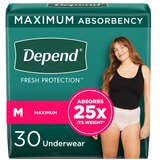 Depend FIT-FLEX Incontinence Underwear for Women Maximum Absorbency, thumbnail image