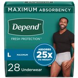 Depend FIT-FLEX Incontinence Underwear for Men Maximum Absorbency, thumbnail image