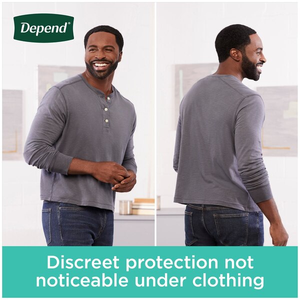 Depend FIT-FLEX - Ropa interior masculina para la incontinencia, Maximum Absorbency