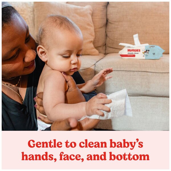 Huggies Simply Clean Baby Wipes, 64 CT