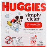 Huggies Simply Clean Baby Wipes, Unscented, Refill, 192 CT, thumbnail image