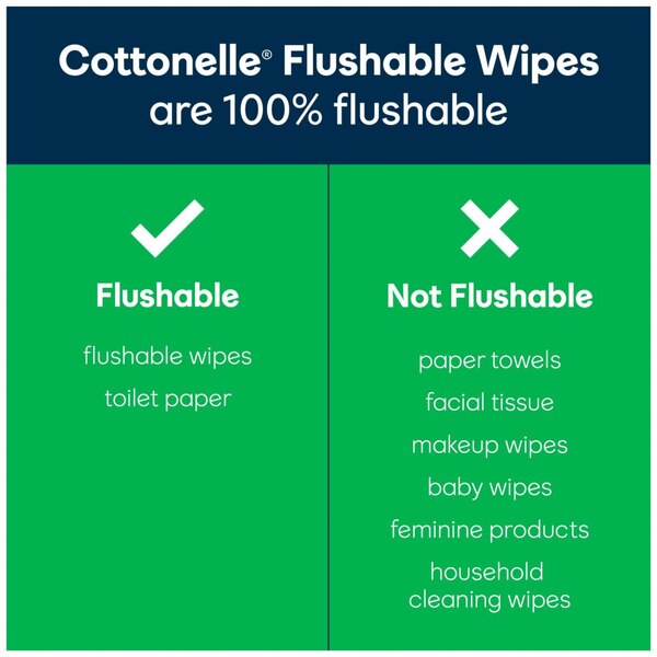 Cottonelle GentlePlus Flushable Wet Wipes, 2 ct (84 wipes total)
