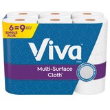 Viva Multi-Surface Cloth Paper Towels, Choose-A-Sheet, 6 Big Rolls, thumbnail image