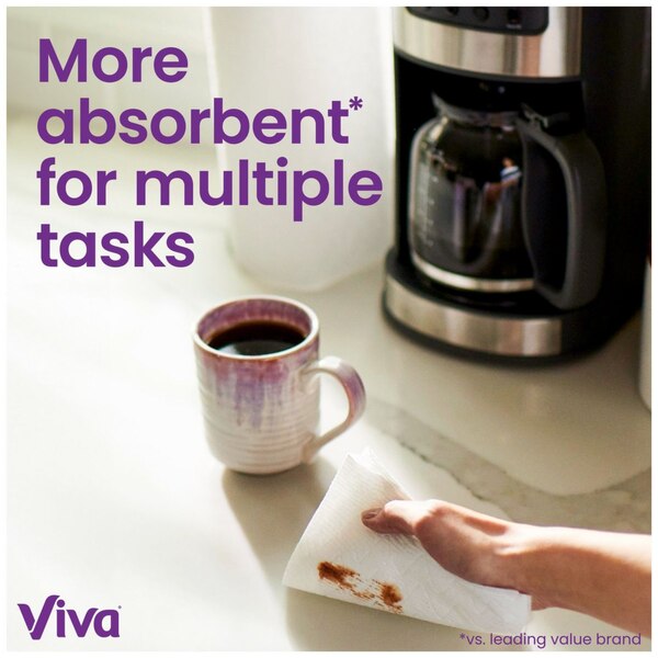 Viva Multi-Surface Cloth Paper Towels, Choose-A-Sheet, 6 Big Rolls
