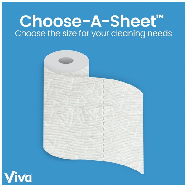 Viva Multi-Surface Cloth Paper Towels, Choose-A-Sheet, 6 Big Rolls