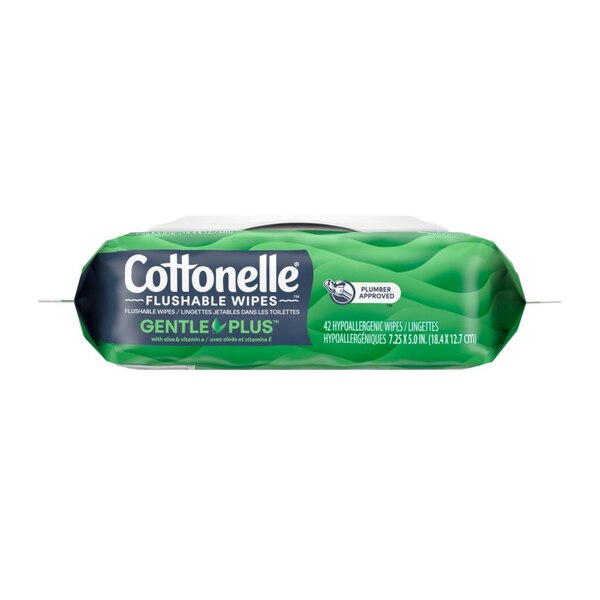 Cottonelle GentlePlus Flushable Wet Wipes, 42 CT