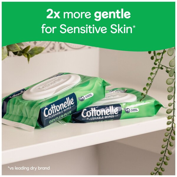 Cottonelle GentlePlus Flushable Wet Wipes, 42 CT