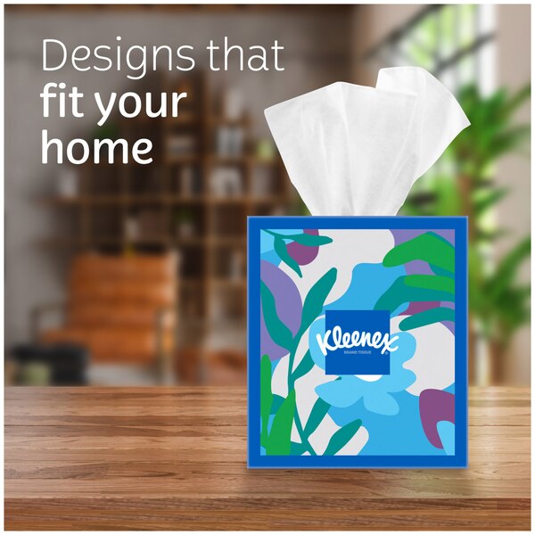 Kleenex Trusted Care Facial Tissues, 1 Cube Box, 70 Tissues per Box, 2-Ply