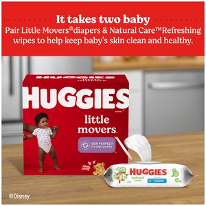 Huggies Natural Care Refreshing Baby Wipes, Scented, 1 Flip-Top Pack (56 Wipes Total)