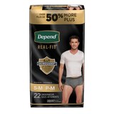Depend Real Fit for Men Incontinence Briefs Maximum Absorbency, thumbnail image 2 of 8