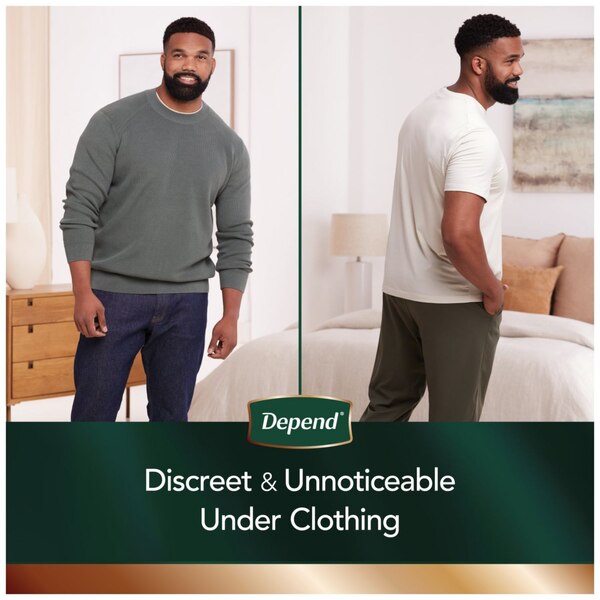 Depend Real Fit for Men Incontinence Briefs Maximum Absorbency