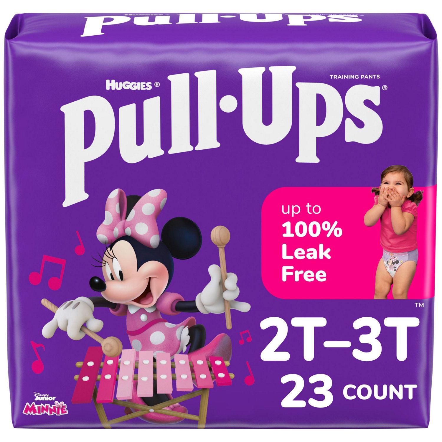 Pull-Ups - Pañales de entrenamiento para niñas, talla 4, 2T-3T, 23 u.