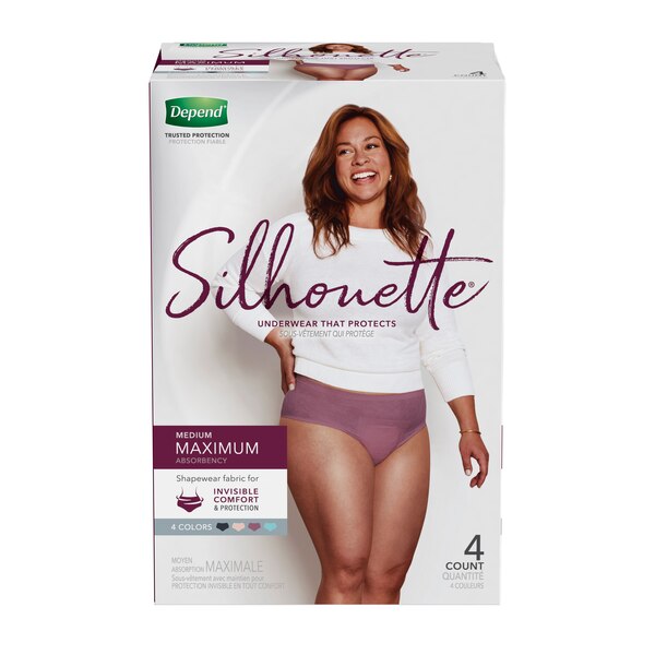 Depend Silhouette Incontinence Underwear for Women Maximum Absorbency
