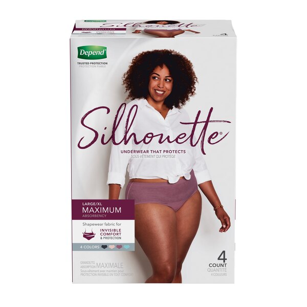 Depend Silhouette Incontinence Underwear for Women Maximum Absorbency