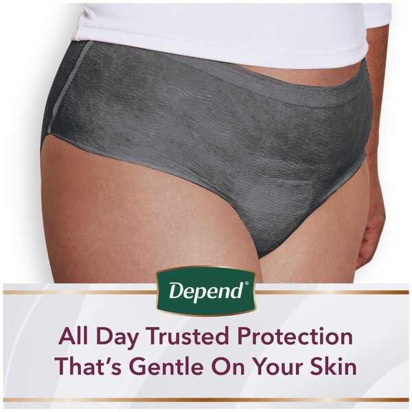 Depend Silhouette Adult Incontinence and Postpartum Underwear for Women Maximum Absorbency