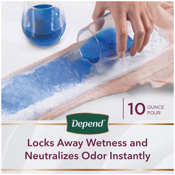 Depend Silhouette Adult Incontinence and Postpartum Underwear for Women Maximum Absorbency
