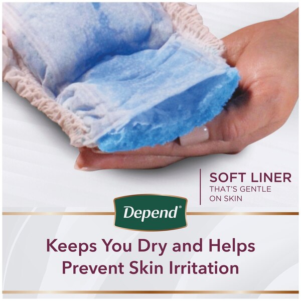 Depend Silhouette Adult Incontinence and Postpartum Underwear for Women Maximum Absorbency