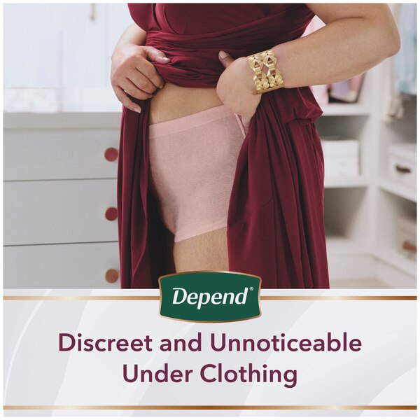 Depend Silhouette Adult Incontinence and Postpartum Underwear for Women Maximum Absorbency