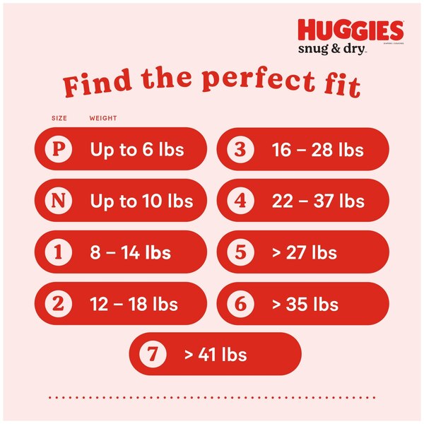 Huggies Snug & Dry - Pañales