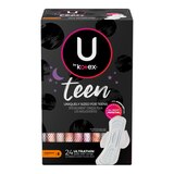 U by Kotex Ultra Thing Teen Pads with Wings, Unscented, Overnight, thumbnail image