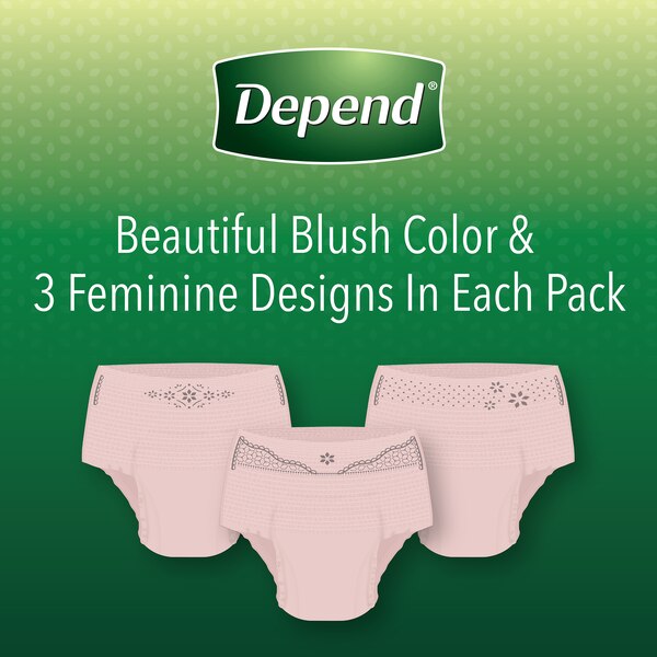 Depend FIT-FLEX Incontinence Underwear for Women Maximum Absorbency