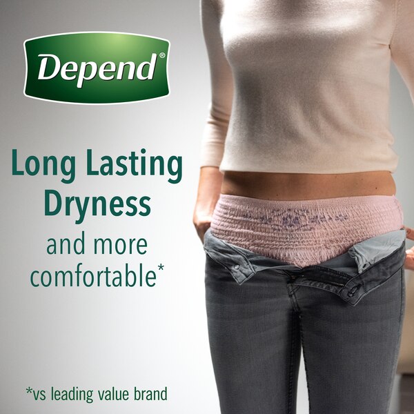 Depend FIT-FLEX Incontinence Underwear for Women Maximum Absorbency