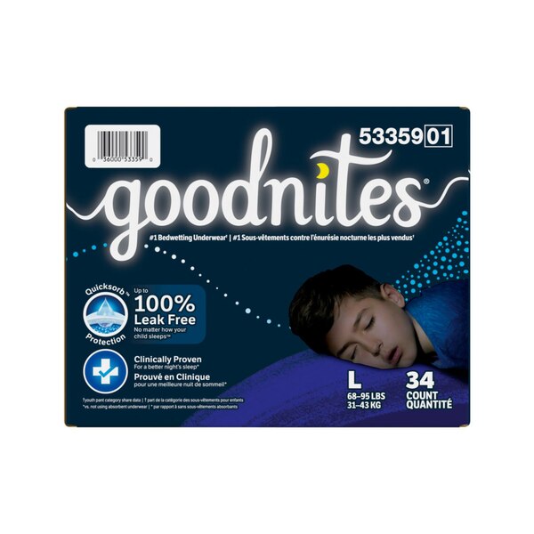 Goodnites Nighttime Bedwetting Underwear