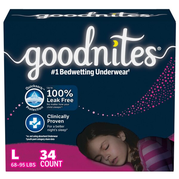 Goodnites Nighttime Bedwetting Underwear