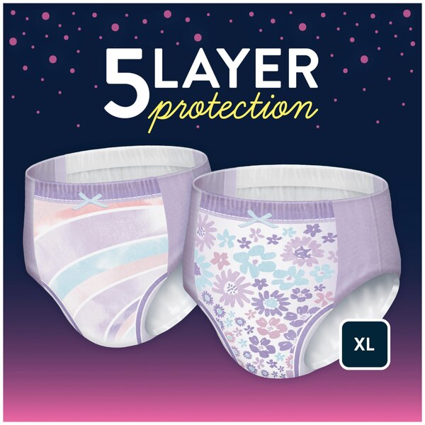 Goodnites Nighttime XL Underwear, 9 CT
