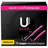 U by Kotex Click Compact Tampons, Unscented, Regular, thumbnail image