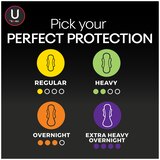 U by Kotex CleanWear Ultra Thin Pads with Wings, Unscented, Heavy, thumbnail image