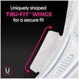 U by Kotex AllNighter Ultra Thin Pads with Wings, Unscented, Overnight, thumbnail image