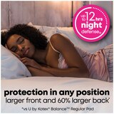 U by Kotex AllNighter Ultra Thin Pads with Wings, Unscented, Overnight, thumbnail image